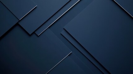 Blue paper sheets stacked in an elegant layout. Minimalist design mockup with copy space.