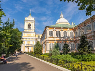 St. Petersburg, Russia, July 9, 2024. Buildings Architecture Alexander Nevsky Lavra