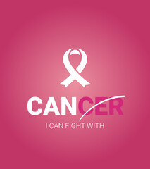 World Cancer Day Creative concept vector illustration.