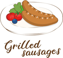 브런치, 샌드위치, 우유,소시지,크로와상, 계란프라이, 커피, 팬케익