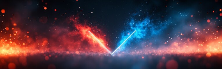 Dynamic Versus Logo with Lightning for Esports Competitions and Gaming Events