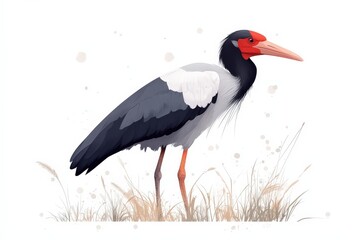 Fototapeta premium Protecting Powerful Threatened Species Illustration