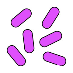 haemophilus influenzae line icon vector. haemophilus influenzae sign. isolated symbol illustration