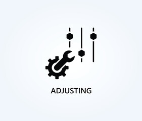 Adjusting Vector, Icon Or Logo Sign Symbol Illustration 