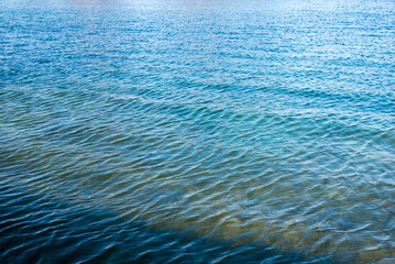 water background, small ripples at windy day