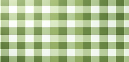 Green and White Checkered Pattern