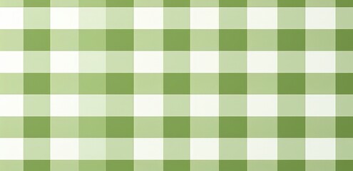 Green and White Gingham Pattern