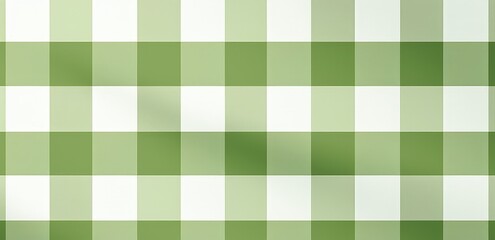 Green and White Checkered Pattern
