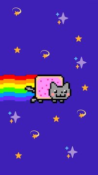 Fototapeta Nyan Cat Background 