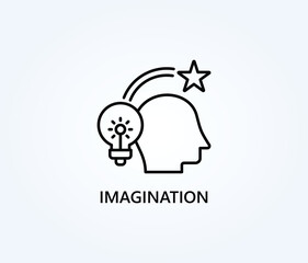 Imagination Vector, Icon Or Logo Sign Symbol Illustration 
