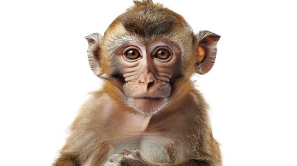 Monkey isolated on transparent background, PNG 