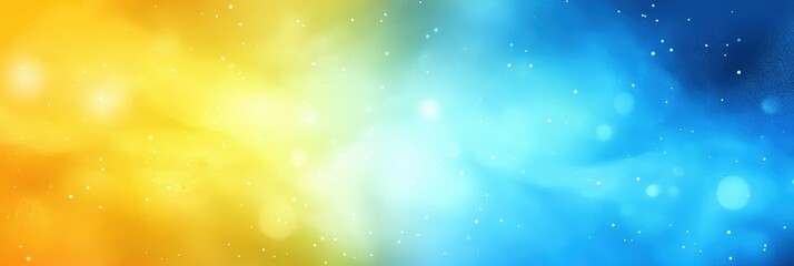 Abstract Blurred Background with Yellow and Blue Colors