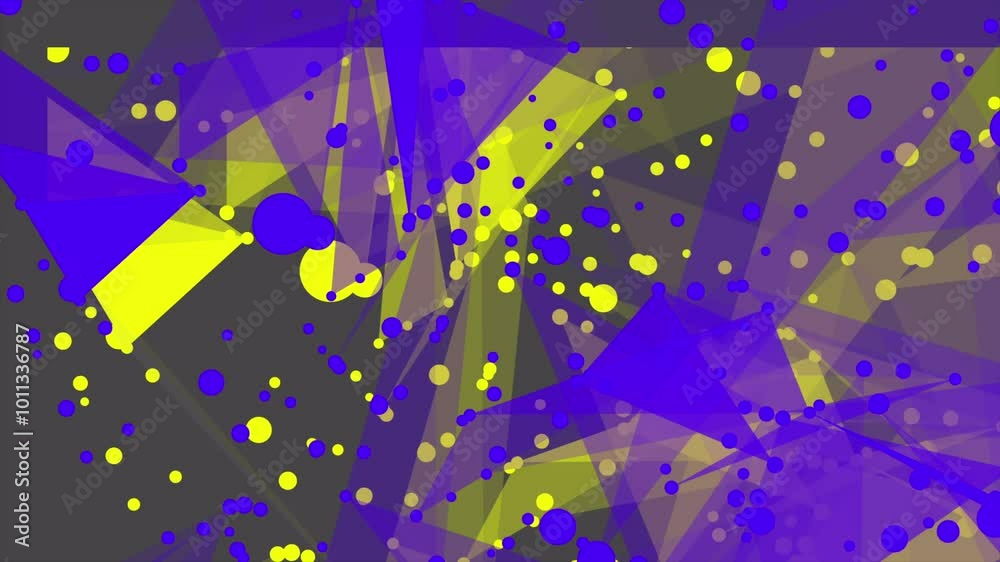 Aufkleber dark blue, yellow vector plexus backdrop with chaotic shapes. colorful abstract forms with gradient 