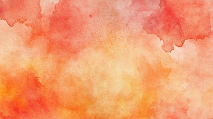 Abstract watercolor texture with orange and red hues featuring a scratched paper effect ideal for background use