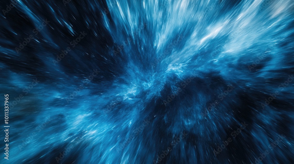 Poster Abstract background featuring a dynamic blue color motion blur texture