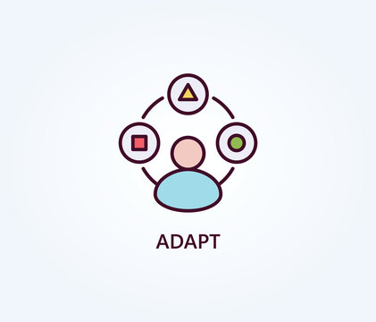  Adapt Vector, Icon Or Logo Sign Symbol Illustration 