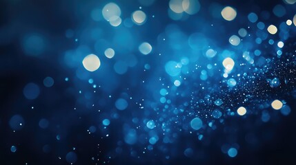 Stunning dark blue background with a blurry bokeh effect reminiscent of an enigmatic cave atmosphere