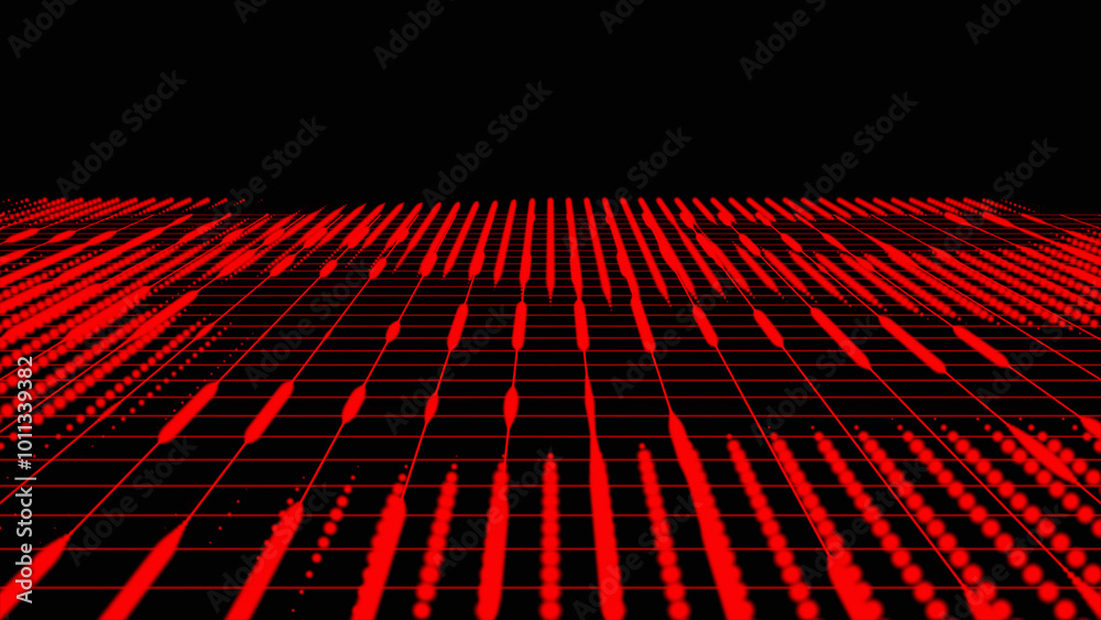 Aufkleber abstract technology grid background of an abstract minimal cyberspace grid background. abstract colo