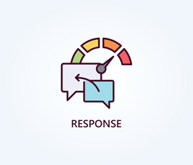  Response Vector, Icon Or Logo Sign Symbol Illustration 