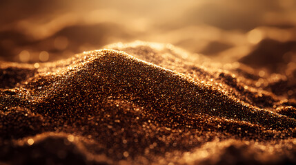 Chocolate color sands of the desert. Background and Texture.