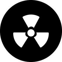 nuclear Radiation chemical biological icon , Toxic sign, Biohazard symbol, Vector graphic deign elements, Danger label. Warning icon. Radioactive threat alert. Radiation area on transparent background