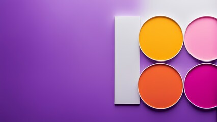 easter eggs on purple background