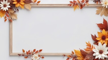 autumn leaves frame