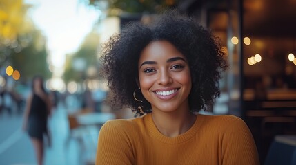 Satisfied Customer Recommending a Business - Perfect for Marketing Material