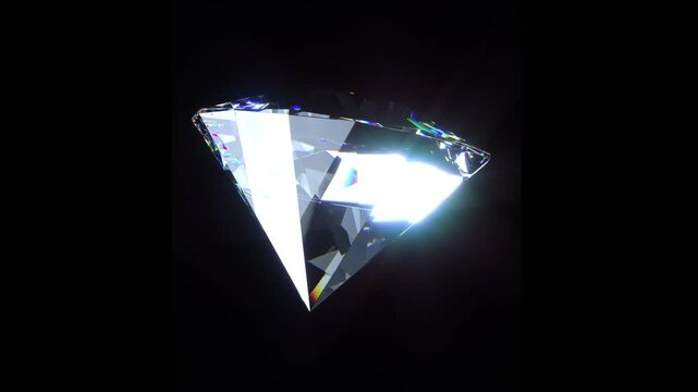 Diamonds 3D Loop With Transparent Background (Alpha Channel)