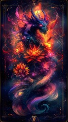 Mystical Monster Tarot Card Design