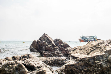 fishing boats on the shore