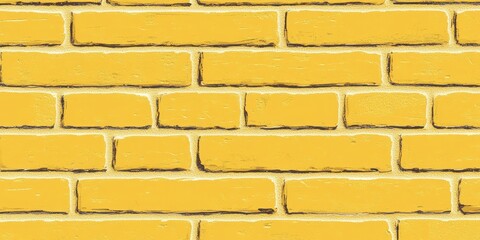 Yellow Brick Wall Texture
