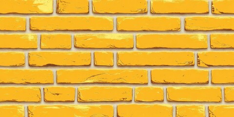 Golden Brick Wall Texture