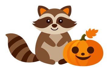 Whimsical Fox Joyfully Jumping Over a Colorful Autumn Leaf Pile in Stunning Vector Art
