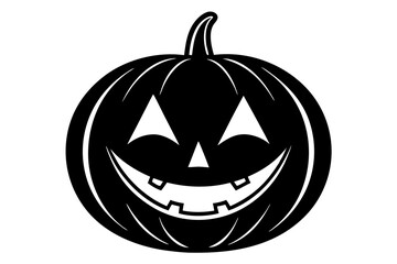 Classic Jack O Lantern with a Friendly Smile Vector Illustration for Halloween Celebrations

