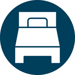 Single Bed Icon Design