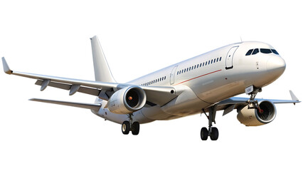 A aircraft isolated on white background.AI GENERATED