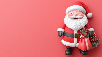 Obraz premium Jolly Santa Claus