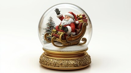 Santas Snow Globe