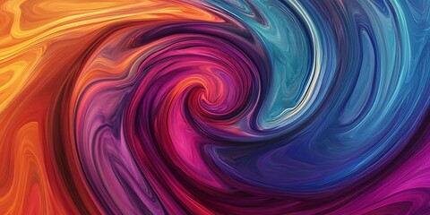 Fototapeta premium abstract background with circles, Spiral galaxy in the dark, Multicolored 