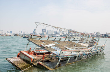 fishing boats in the harbor