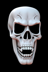 Fototapeta premium skull on black scary
