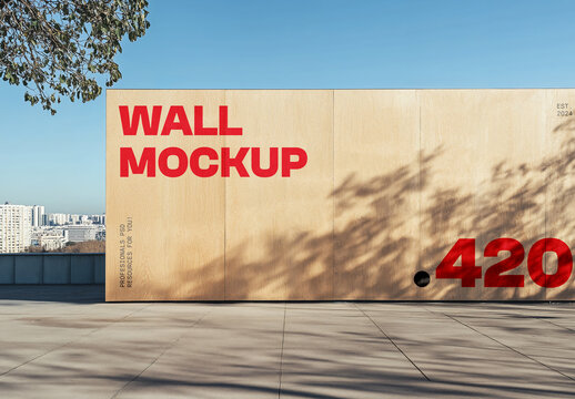 Big Wooden Building Mockup