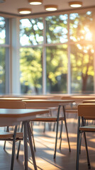 Interior of a class room