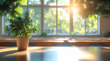 Interior of a class room