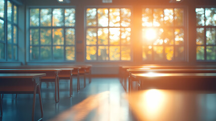 Interior of a class room