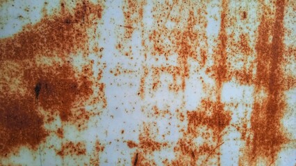 White and brown rusty metal background