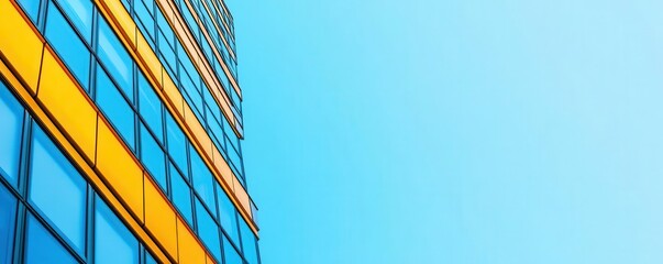 High-rise office building in a financial district, perfect for real estate investors and corporate clients