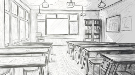 Interior of a class room