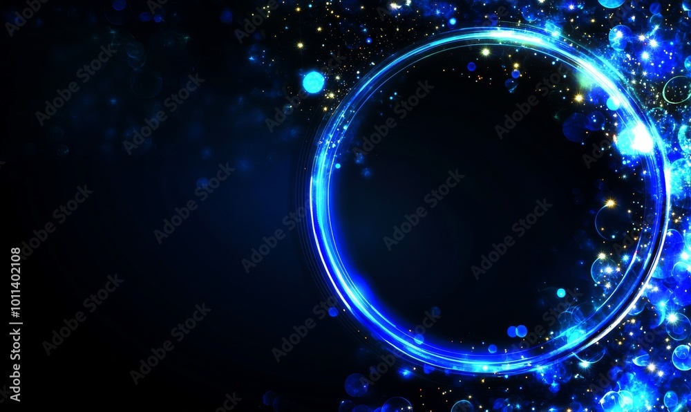 Wall mural future futuristic background with glowing technology sci fi frame. hud user interface.